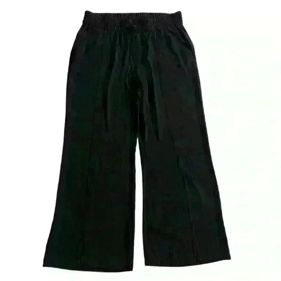 Andeawy Black Tie in Front Casual Pants Size XXL Open in Front - Picture 1 of 9